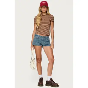Keinan Low Rise Denim Shorts